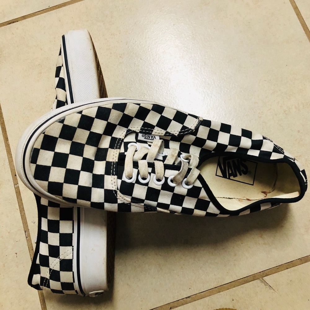 Checkers vans shoes